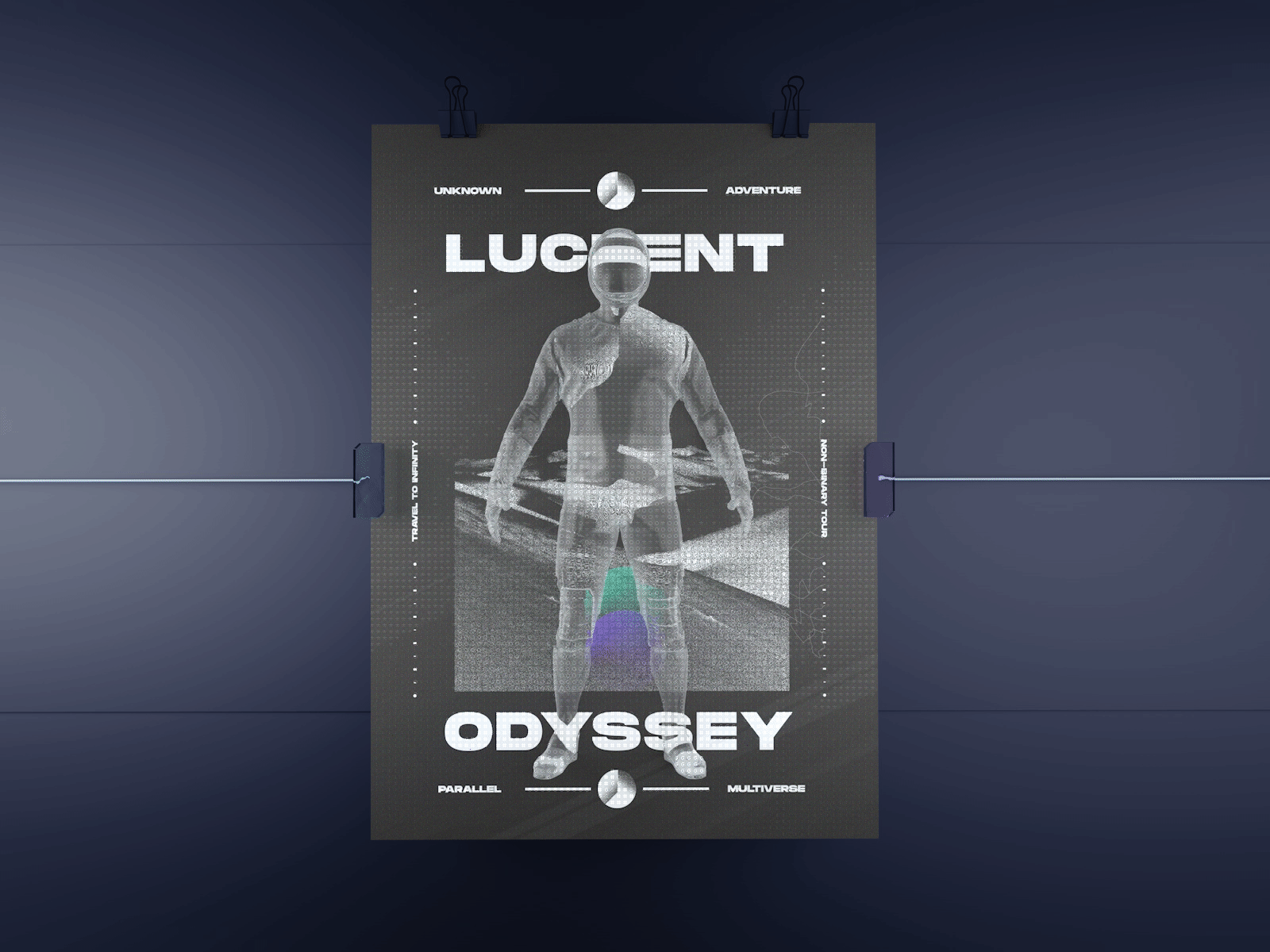Lucent Odyssey 3d animated animatedgif artwork astronaut creativecloud fantasy design dribbbleweeklywarmup futuristic gifs inspiration madebystudiojq portfolio scifi simplycooldesign space