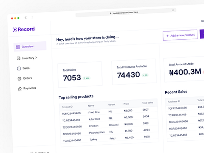 Point of Sale - Dashboard branding design ui ux web