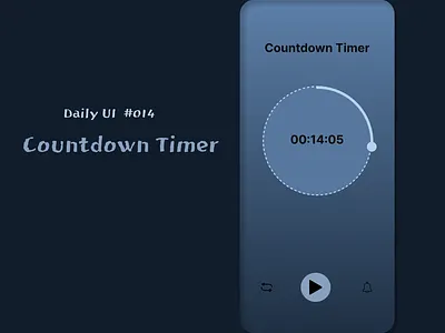 Daily UI #014 : Countdown Timer app branding dailyui design illustration logo typography ui ux vector