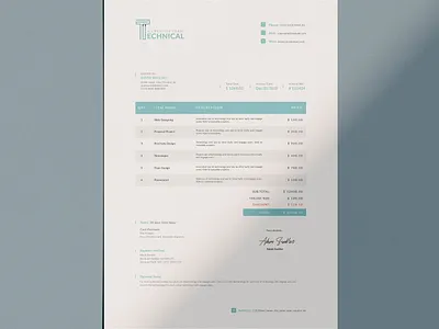 Project Invoice branding design graphic design invoice invoice template invoice word print invoice project invoice stationery