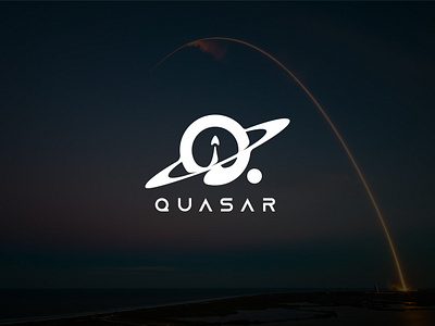 Quasar Logo astronaut aviation brand business dailylogochallenge identity logo plane planet rocket space space craft spaceship tech