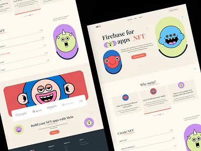 NFT Website Design binance bitcoin blockchain coin creative crypto defi fintech landing page design marketplace minimal nft nft art nft marketplace nfts token trade ui ux website design