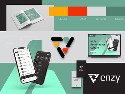 Enzy Branding branding graphic design logo ui