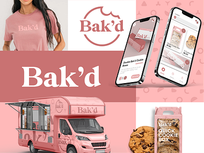Bak'd Branding 3d branding graphic design logo ui