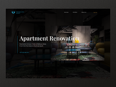 Zero Infinity Progress interface landing tilda ui web