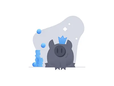 Financial Freedom blue branding design drawing illustration ui ux vector