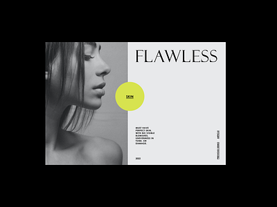 Skin Care artdirection branding design figma graphic design layout minimal modern portfolio skin care typography ui visual design website white space