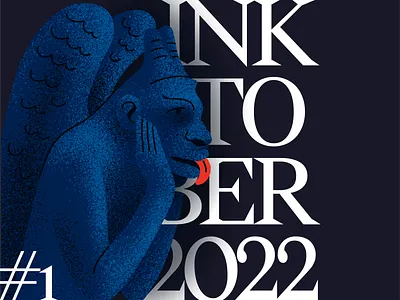 1/31 Gargoyle flat flat illustration gargoyle illustration inktober inktober 1 inktober2022 procreate