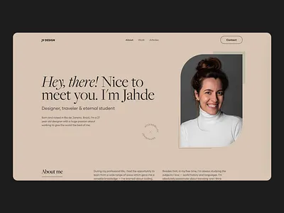 My Portfolio — 2022 branding css cv design designer front end hero html interface landing portfolio ui ux web website