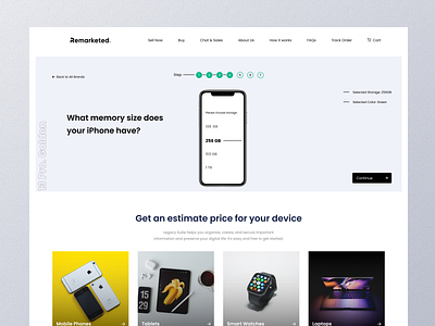 Remarketed - UI/UX Project 7 branding design minimal ui uideisgn uiux uxdesign