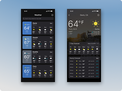 Weather App Design