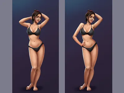 Fashion game design character design graphic design