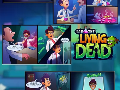 Game storyboard graphic design