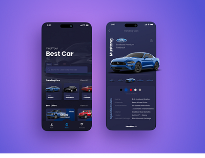 Car Detail View Design..! branding car booking car detail view detail view ios app iphone 14 mockup ui usuabilty ux visual design