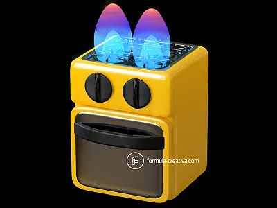 Stove cat 3d 3dart 3darts c4d cartoon cartooning cat cesartorres character cinema4d digitalart digitalartist formulacreativa graphicdesign materials modeling render rendering stove visualart