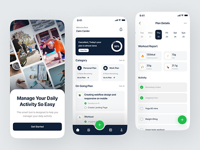 GoTask - Productivity Mobile App card daily task flutter flutter app ios mobile mobile app mobile ui productivity productivity app productivity ui project management task task management to do to do app to do list ui ui design ux