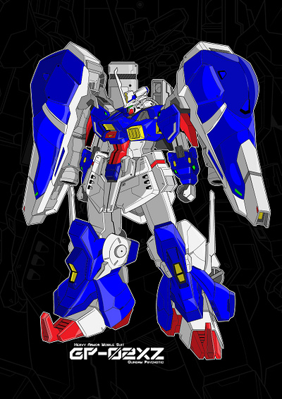 GP-02XZ Gundam Psychotic anime design fanart gundam illustration illustrator japan manga mecha