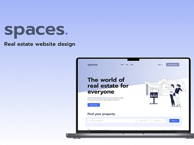 Modern real estate website design 2022 case study clean design estate figma marketing modern real estate site ui ux web website