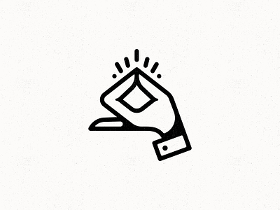 Ensage quirky logomark brand brand identity branding chin mudra delicious excellent fingers grit grunge hand hand gesture logo logomark mark meditation mudra ok palm retro shine
