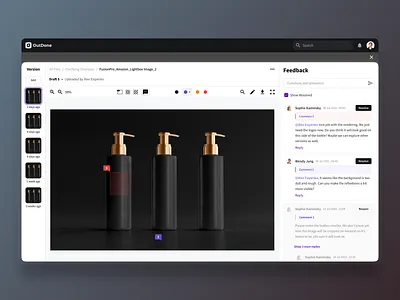 Visual Editor: Feedback Tool apple branding clean color picker comments content editor design drag and drop editor feedback image editor inline ios luxury minimal nft photoshop social media ui ux