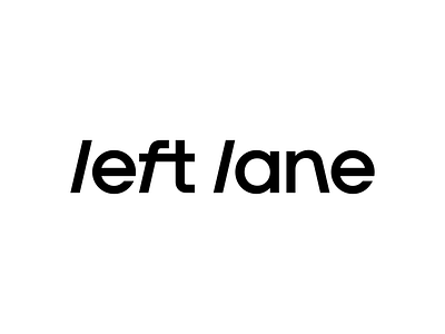 left lane - Final Logo Design font grotesk lettering logo logodesign logotype type typography wordmark