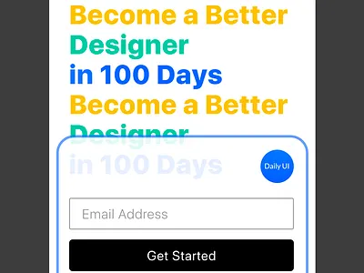 #DailyUI ::100 Daily Ui Landing Page