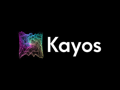 Kayos 3d abstract ai app artificialintelligence brandidentity branding chaos colorful design gradient graphic design illustration lines logo logodesign rainbow vector