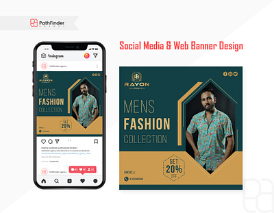 Social Media & Web Banner Design fashion graphic design social social media post design web web banner