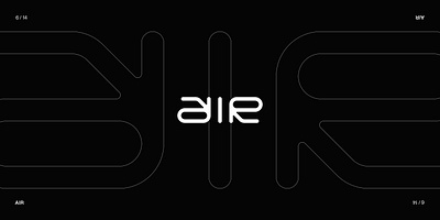 "AIR" ambigram ambigram art branding design logo logo type symmetry type type design typography