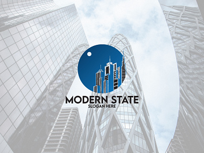 Modern state logo design builders logo clean logo company logo design graphic design illustration illustrator logo logo design logo template modern logo modern state logo real estate company logo] real estate logo