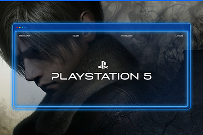 PlayStation 5 Logo Rebranding branding games graphic design logo logotype playstation ps5 rebrand redesign remake residentevil sony type vadim huck wordmark