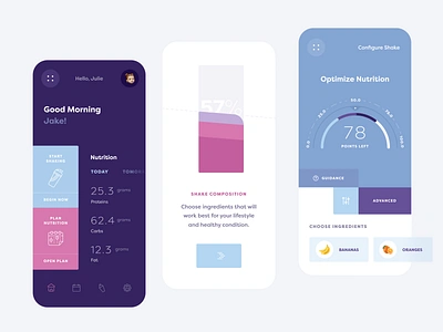 Smart Shaker Mobile App app clean design flat mobile ui ux