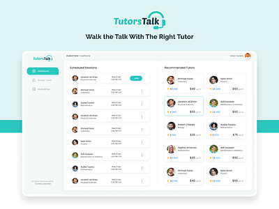 Tutors Talk Learning Platform branding clean design education language learning learning skills talks teaching tutors ui ux