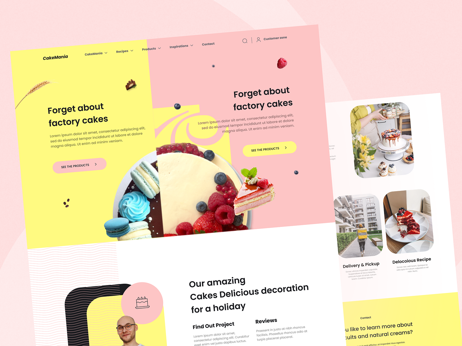 Pastry Shop Website 🍰 by Hyperactive Education on Dribbble