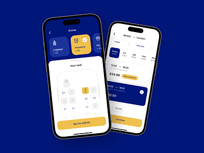 Bus Tickets Buying - App Concept app blue bus bus app clean clean design design figma inspiration minimal mobile app tickets traveling traveling app ui ui design ux ux design