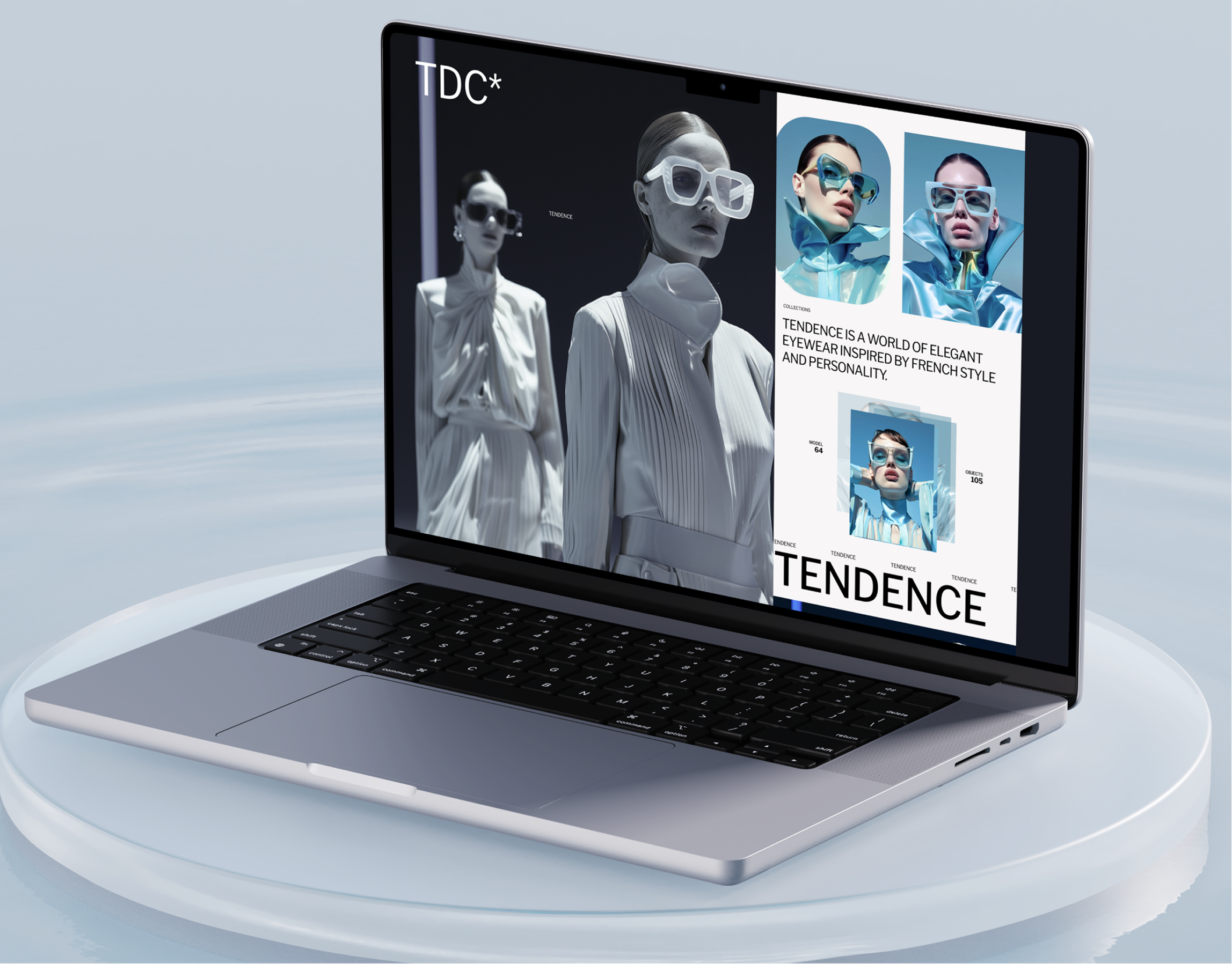 Website concept TENDENCE branding neural neural network web website