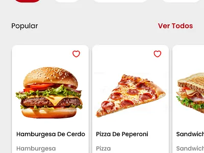 Food Web App 🍕 graphic design ui