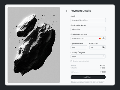 #DailyUI Challange #002 Prompt: Credit Card Checkout 002 checkout creditcard dailyui figma graphic design payout ui