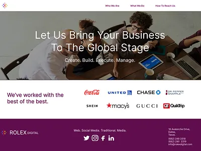 Rolex Digital Landing Page branding graphic design logo ui ux