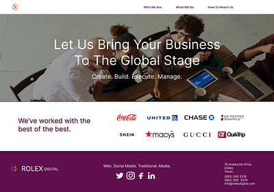 Rolex Digital Landing Page branding graphic design logo ui ux