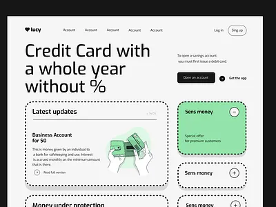Main page of the bank branding credit card payment figma graphic design home lading page landing page template modern ui ui design user interface uxui web banner website