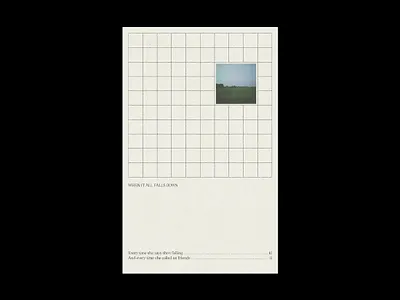 "When It All Falls Down" contemporary design graphic design graphics illustration minimal minimalism monochrome paper photography plakat poster poster art poster design print screen print simple type typography zine