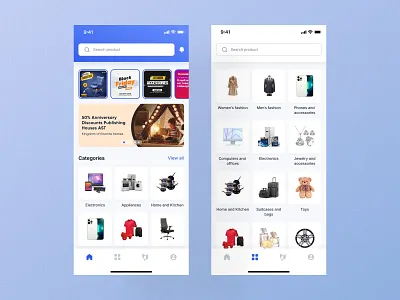 Mobile App - Ecommerce appdesign design ecommerce figma online onlineshopping shopping ui ux uxui