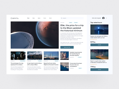 News Portal 🌐 blog branding design graphic design halo lab landing landing page news typography ui web design website