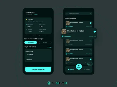 Electronic Vehicle app app design ev mobile ui ux