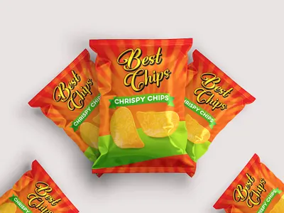 Spicy Chanachur Product Packaging Design chips label chips packaging chips packaging design label design lebel design packaging design product label design product packaging design