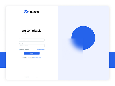 Log in page - Minimalism blue design form login login page minimalism sign in ui ux web web app