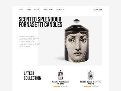 Candle Shop 🕯️ art blog design graphic design landing typography ui web design website