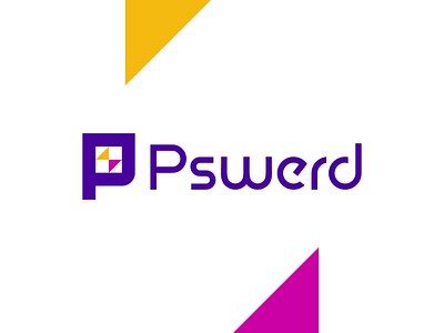 pswerd key management app logo bold brand brand identity branding design graphic design icon identity key lock logo logo design minimal modern p logo password pswerd security typography vector