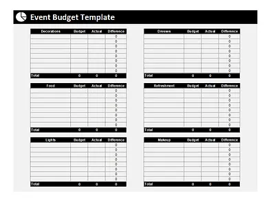 Free Event Budget Spreadsheet Excel design editable templates event budget event budget template free templates graphic design printable template printable templates template templates